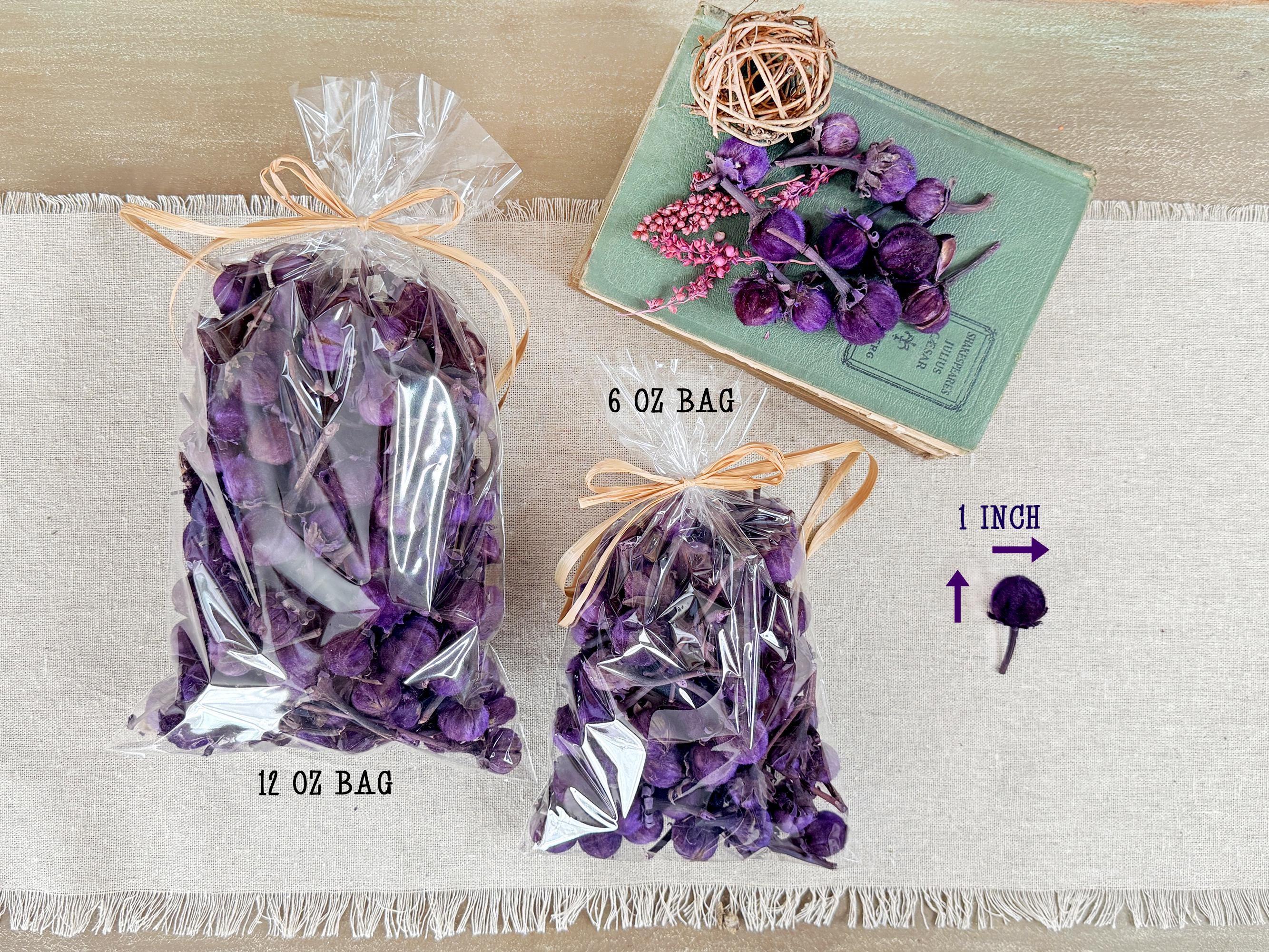 Purple Velvet Dried Botanicals – Decorative Bowl Fillers for Tables & Bowls