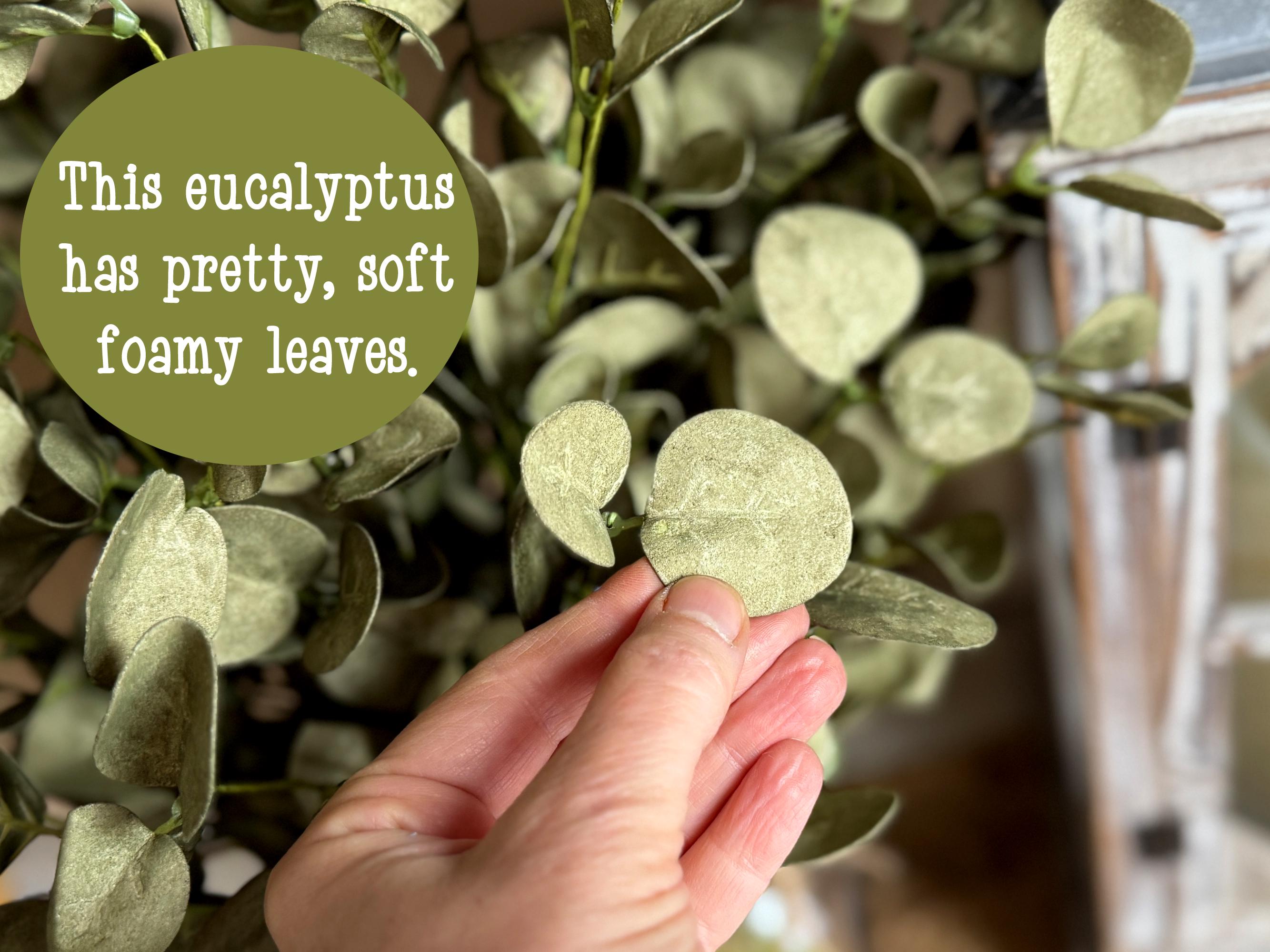 Greenery Sprays For Vase, Artificial Eucalyptus, Rustic Table Centerpiece, Fake Realistic Eucalyptus for Arrangements, Wreath Making Supply