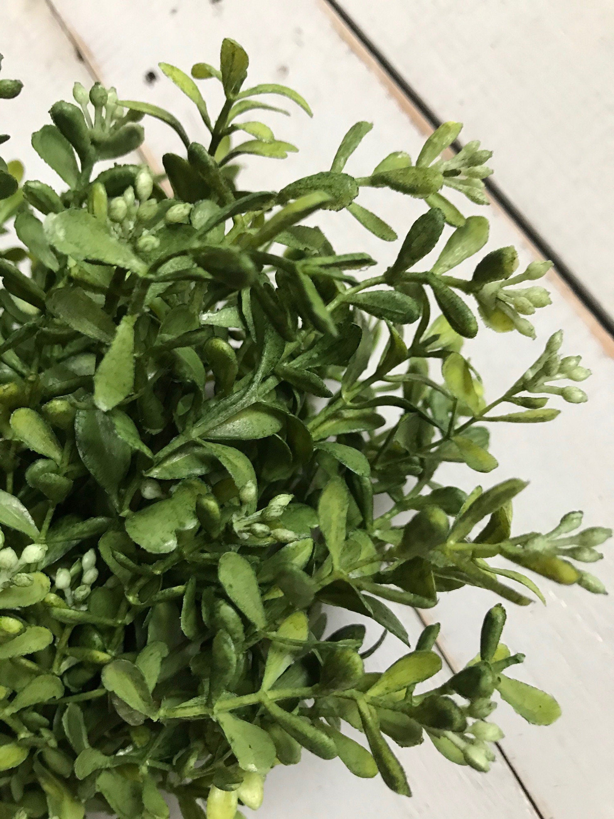 Artificial Boxwood Spray – Rustic Greenery for Vases & Centerpieces