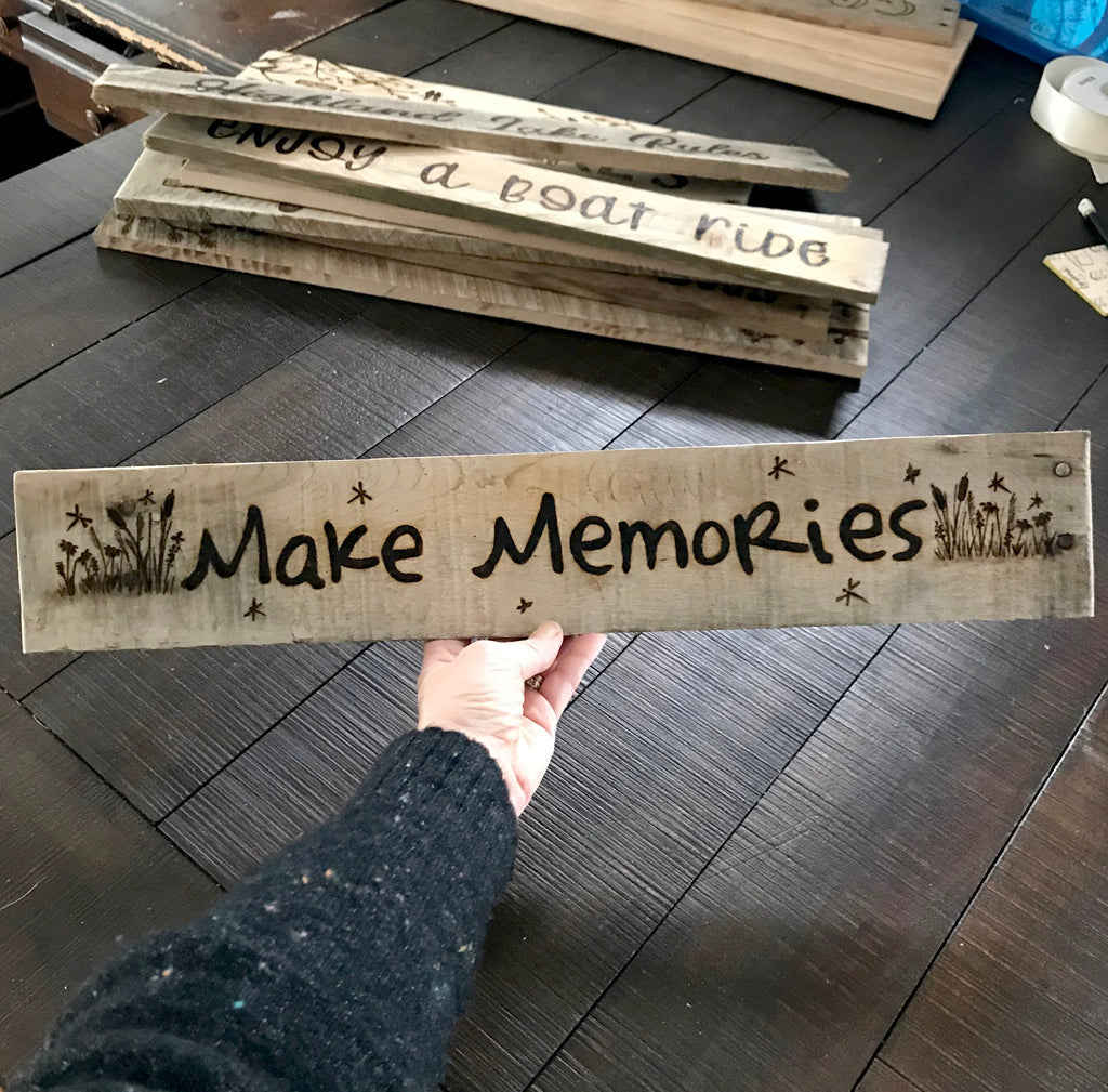 Personalized Lake House Rules Sign – Rustic Cabin Wall Art