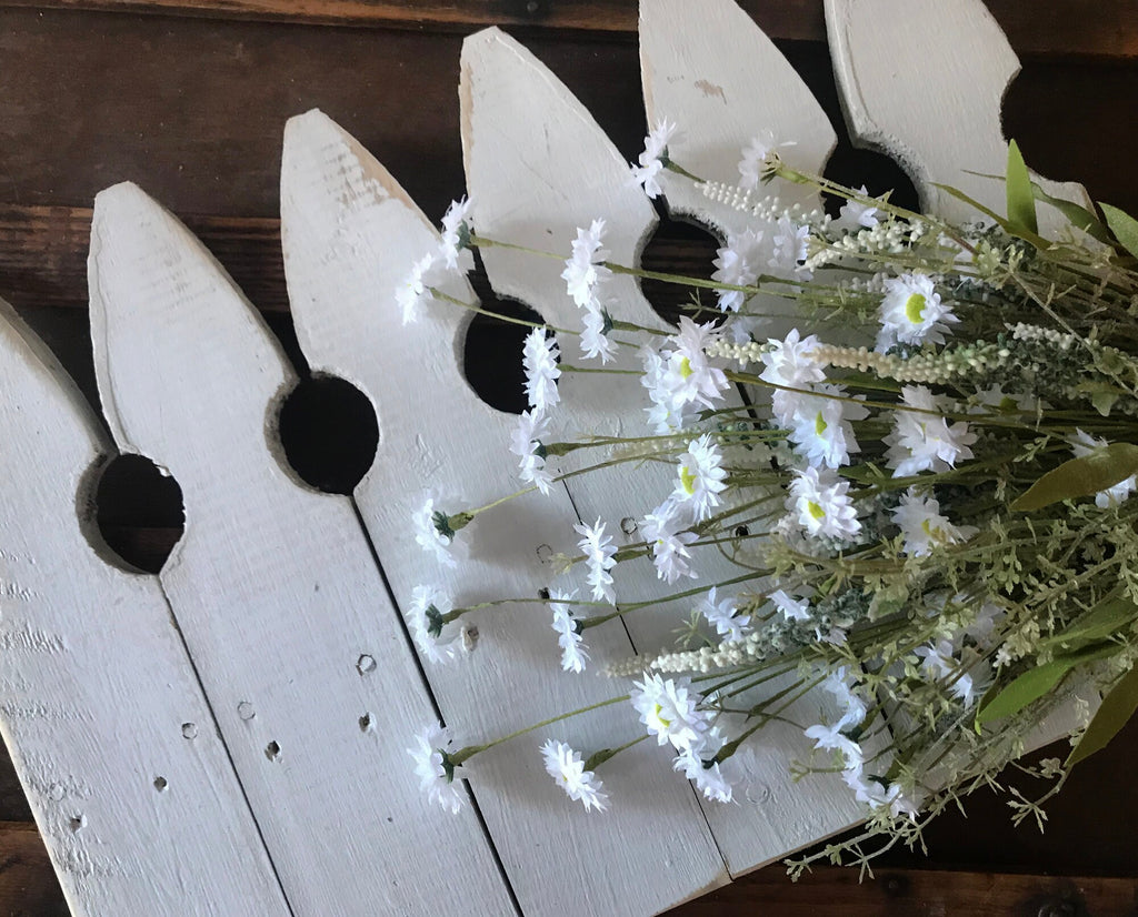 Artificial Daisy Wildflower Spray, Faux White Flowers, Rustic Centerpiece, Vase Or Mason Jar Filler, Arrangement Supplies, Flowers For Table