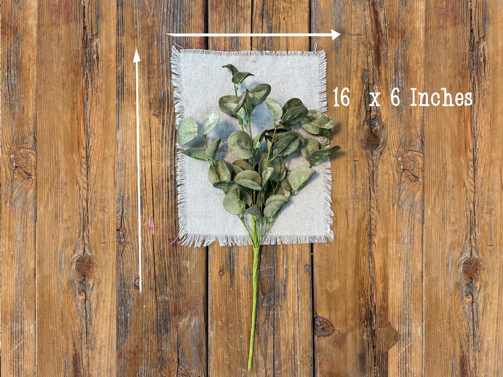 Greenery Sprays For Vase, Artificial Eucalyptus, Rustic Table Centerpiece, Fake Realistic Eucalyptus for Arrangements, Wreath Making Supply