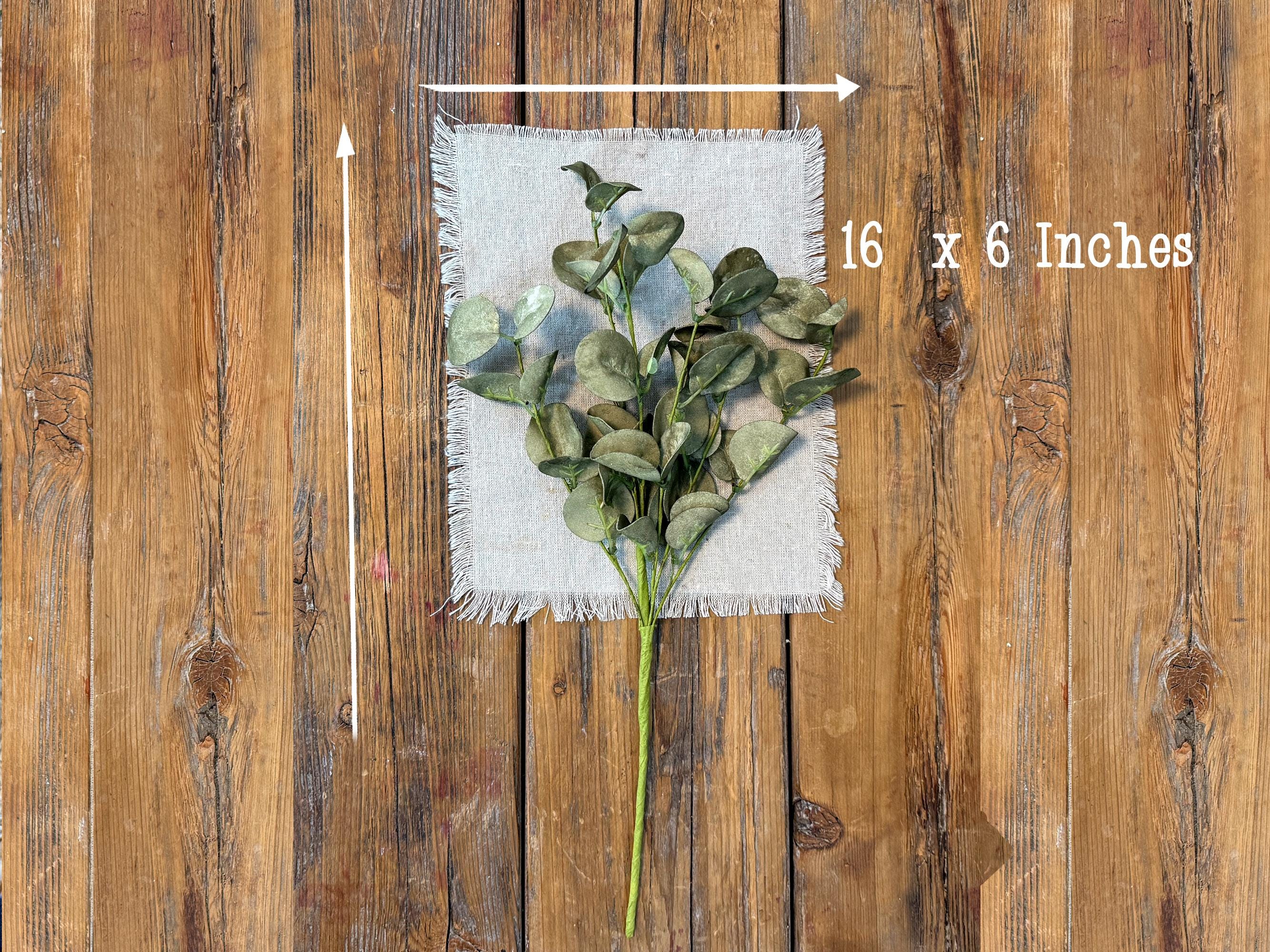 Greenery Sprays For Vase, Artificial Eucalyptus, Rustic Table Centerpiece, Fake Realistic Eucalyptus for Arrangements, Wreath Making Supply
