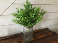 Artificial Boxwood Spray – Rustic Greenery for Vases & Centerpieces