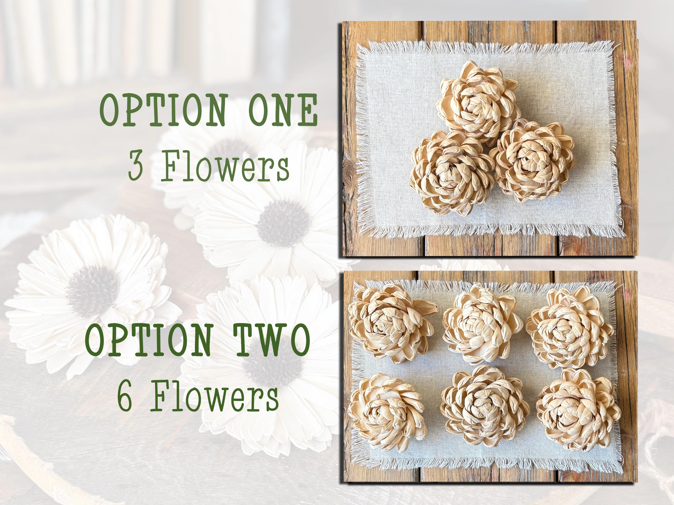 Two wooden boards with floral designs on a white background