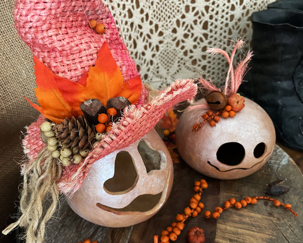 A top down view of the two pink ghosts.