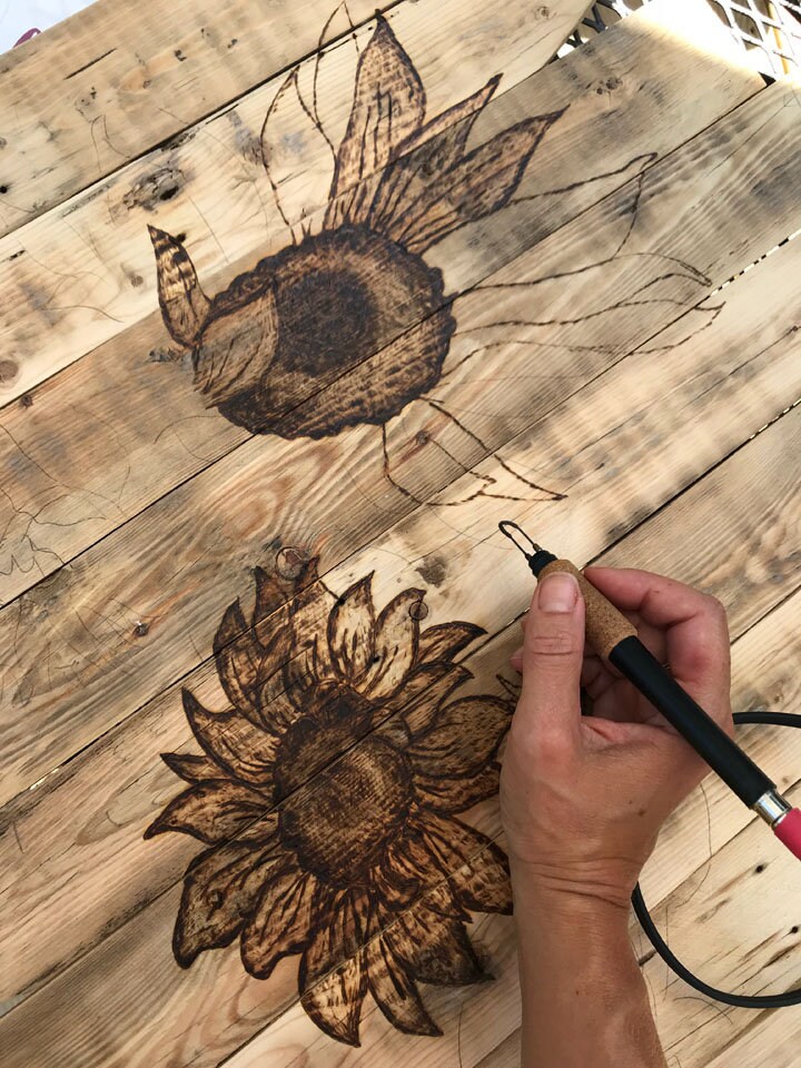 Sunflower Wall Art – Rustic Boho Wood Wall Hanging with “Create Your Own Sunshine” Quote