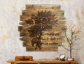 Sunflower Wall Art – Rustic Boho Wood Wall Hanging with “Create Your Own Sunshine” Quote