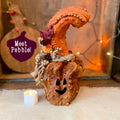 Unusual Halloween Pumpkin Decor With Candle, Fall Gourd, Autumn table decoration, Nature Inspired Decor, Unique fall collectible gourd gift