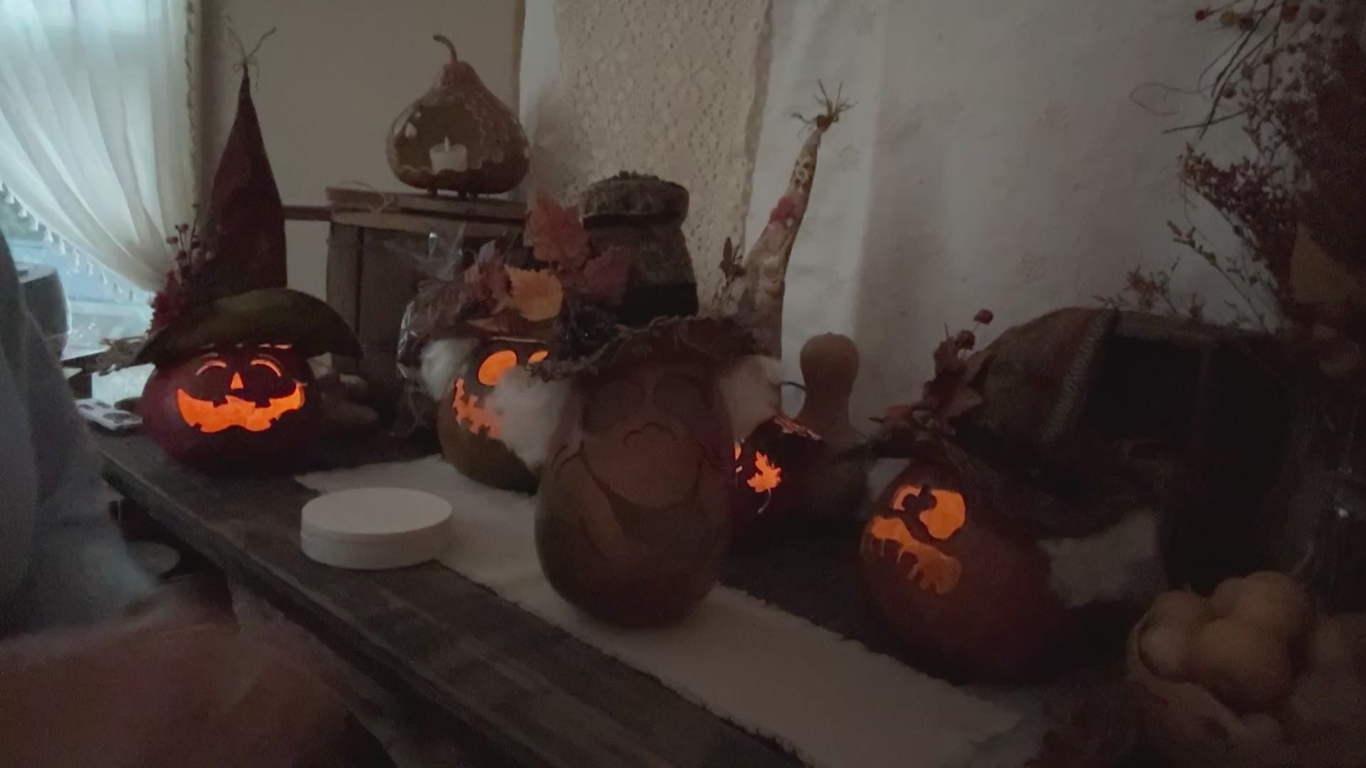Handcrafted Halloween Pumpkin Gourd Decor – Moby