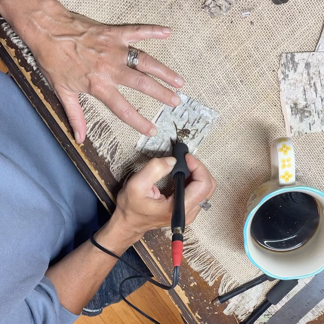 Birch Bark Woodland Fairy Gift Tag